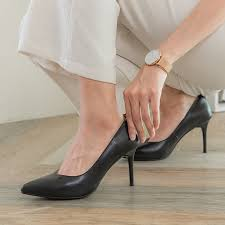 黑色高跟鞋女细跟真皮2025夏天新款性感百搭气质女士尖头